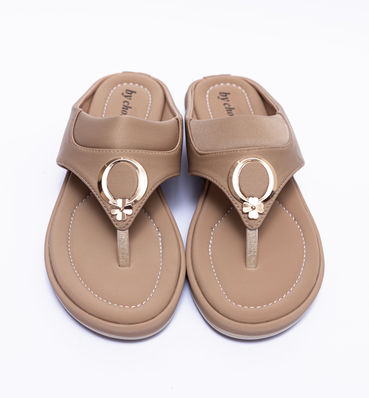 Attractive and Fancy Beige Women's Slipper