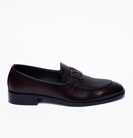 Brown Y Buckle Formal Shoes