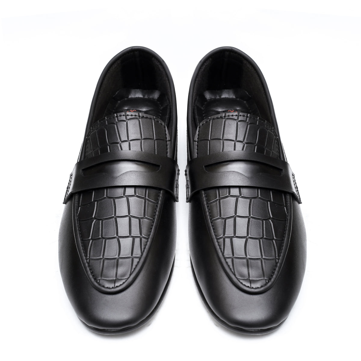 Black Croc Patent Formal Shoes