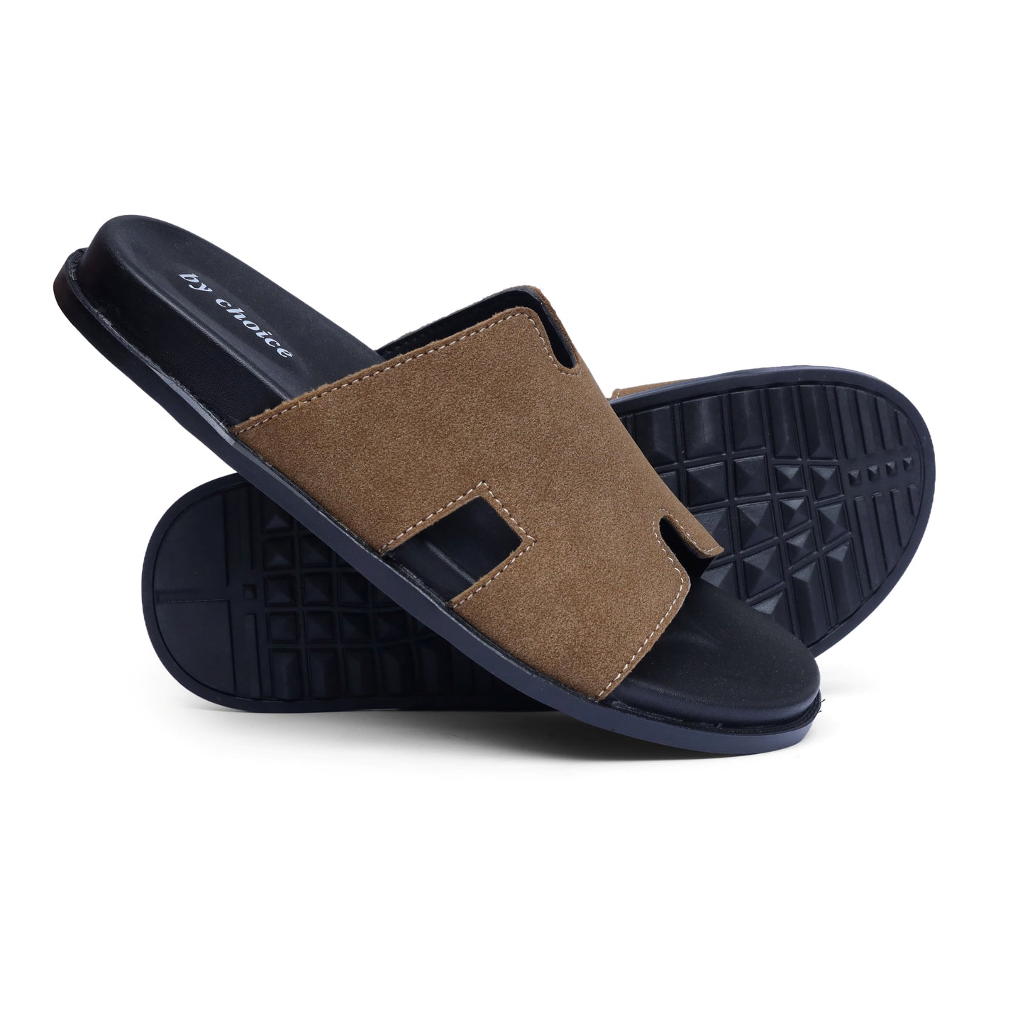 Men's Mustard Suede Medicated Slippers