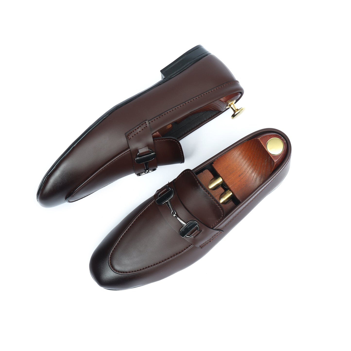 Classic Brown Shoe – Black Buckle
