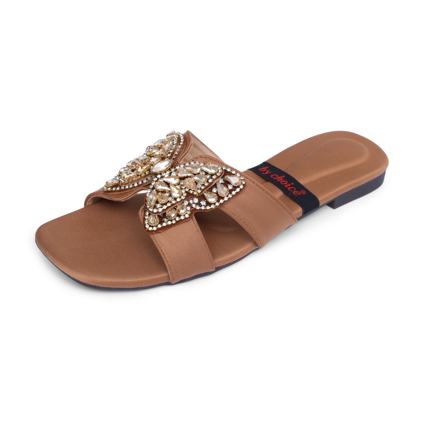Women's Fancy Brown Butterfly Slippers