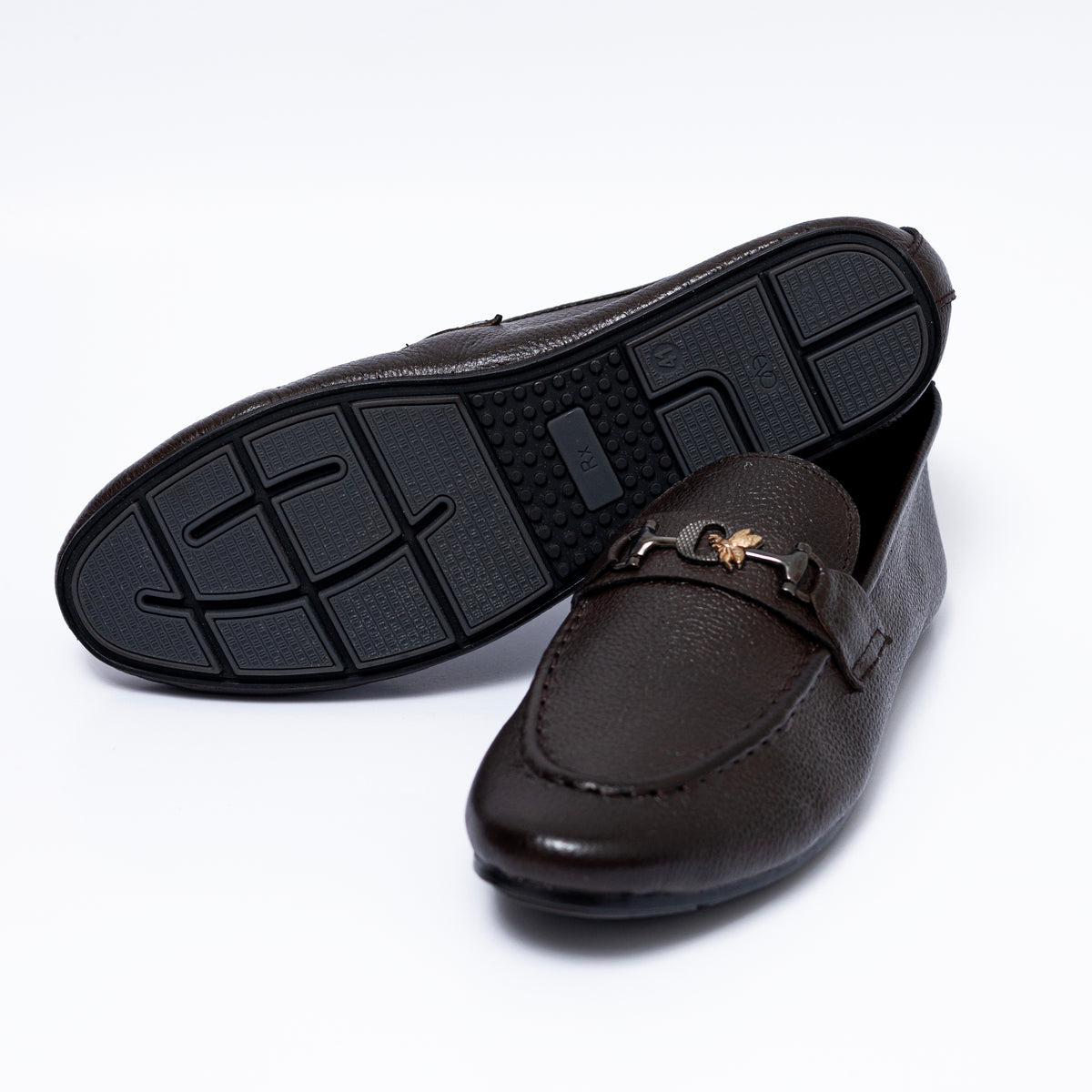 Brown Sleek Leather Loafer