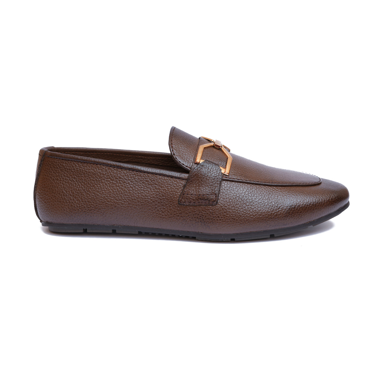 Brown Leather Elegant Loafer