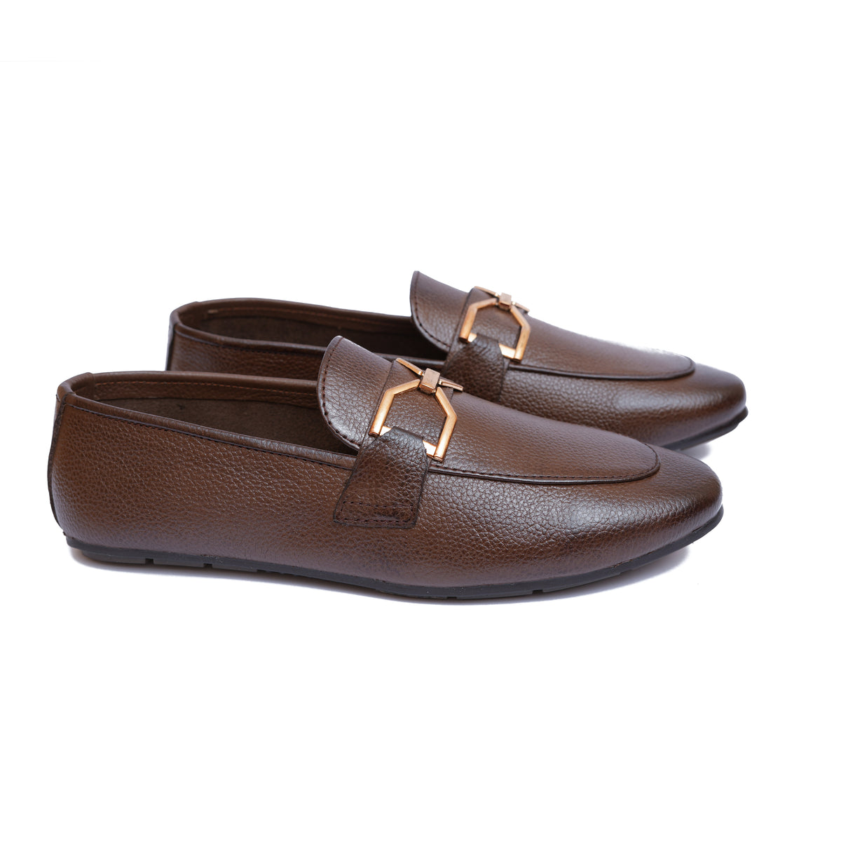 Brown Leather Elegant Loafer