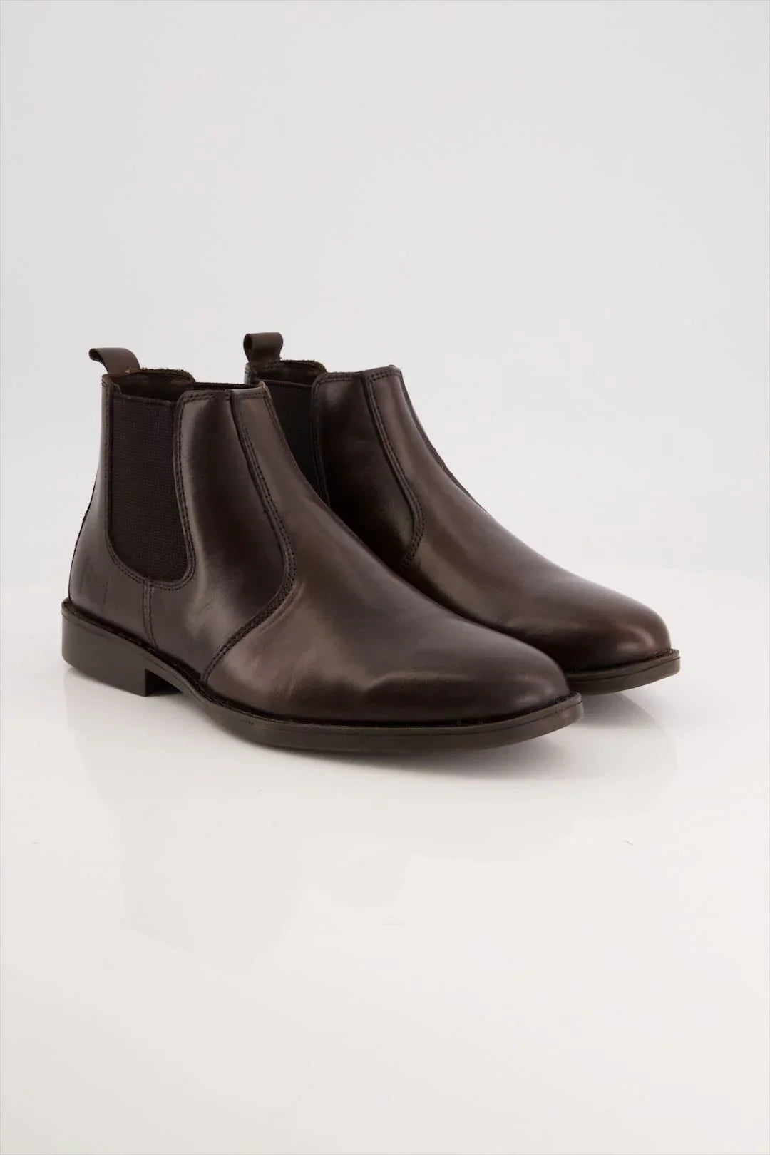 Brown Cow Leather Chelsea Boots