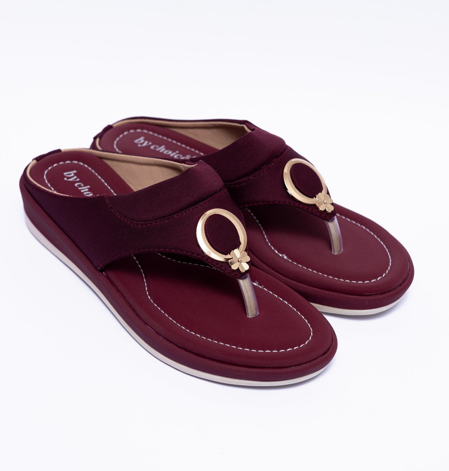 Attractive and Fancy Maroon Women Slipper