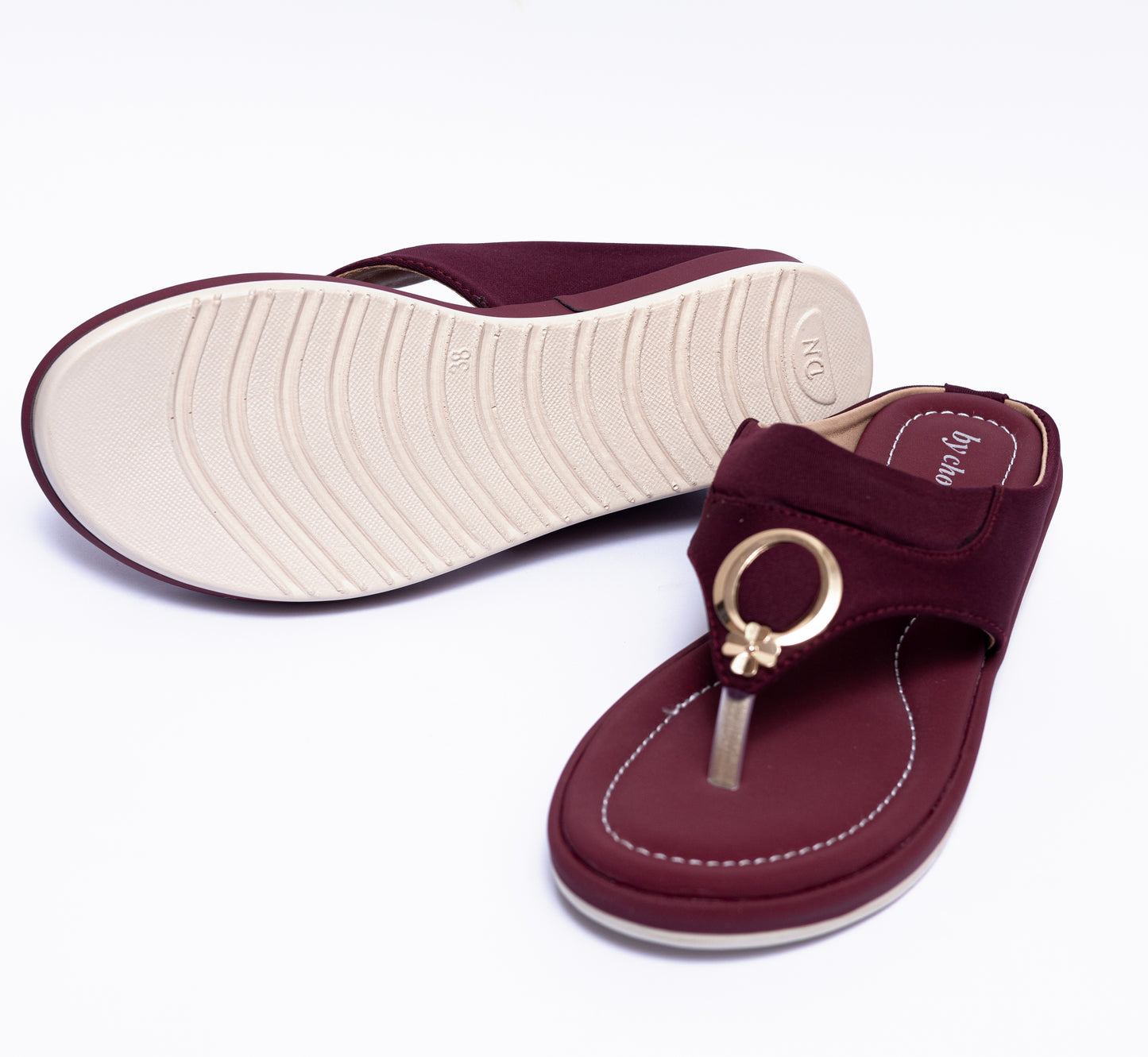Attractive and Fancy Maroon Women Slipper
