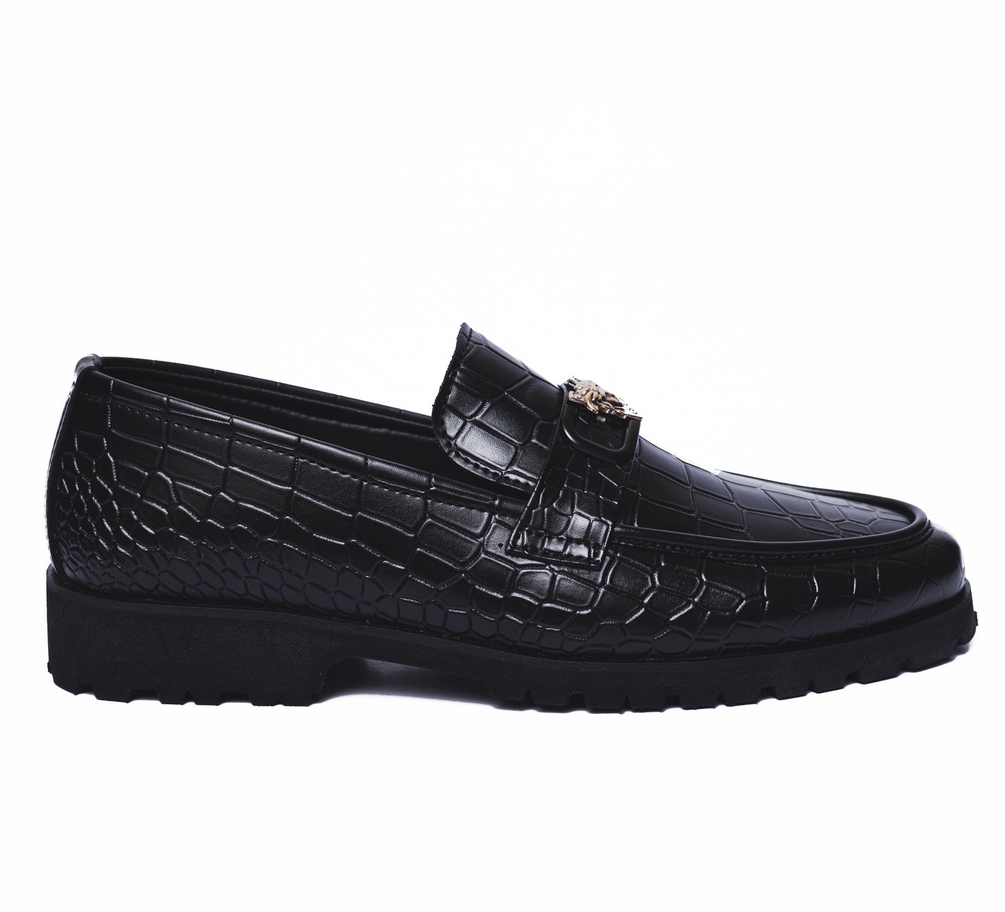 Black High Sole  Croc