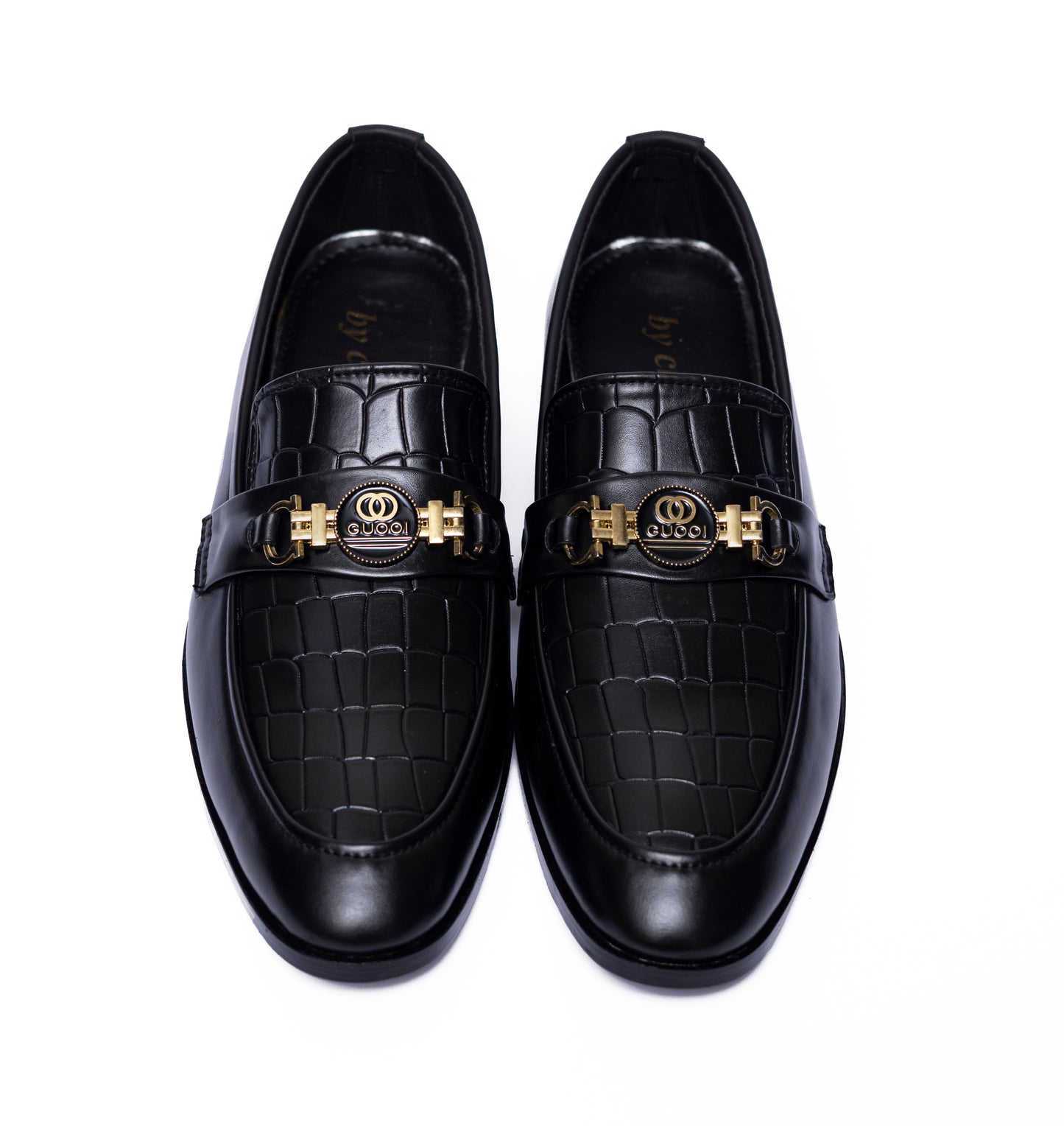 Black Crocodile Formal Shoes