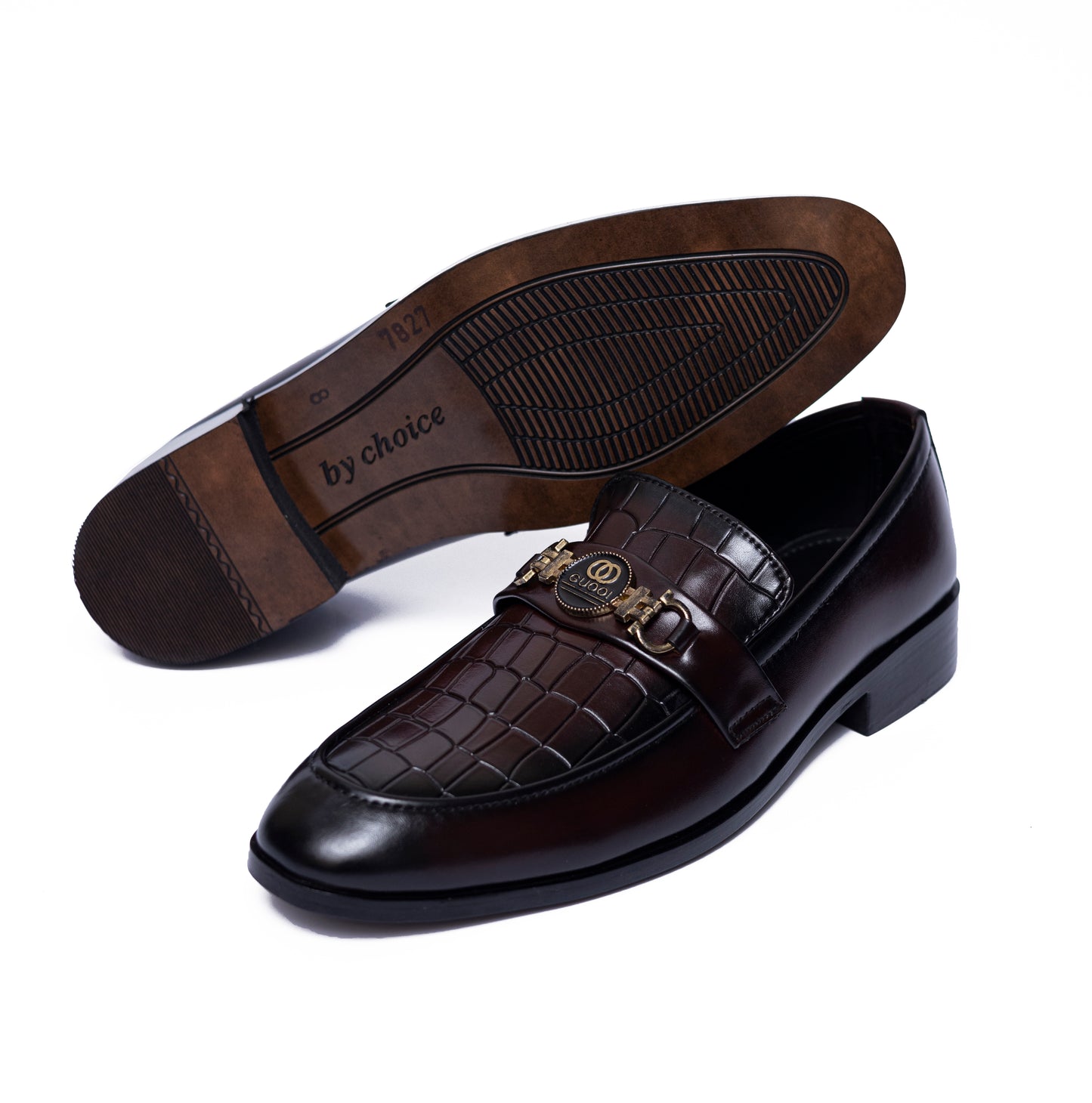Brown  Crocodile Formals shoes