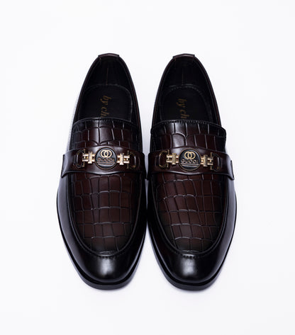 Brown  Crocodile Formals shoes