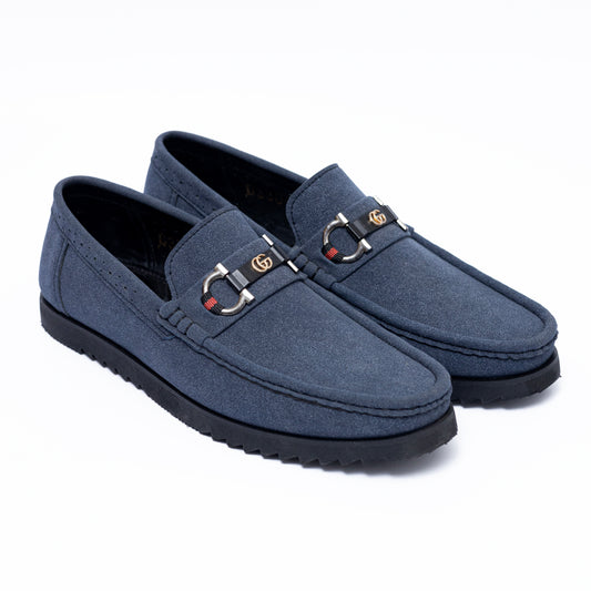 Blue Suede Sophisticated High Sole