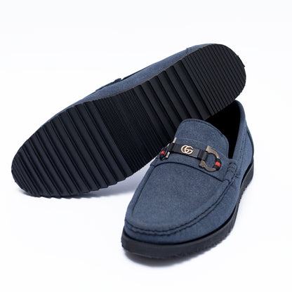 Blue Suede Sophisticated High Sole