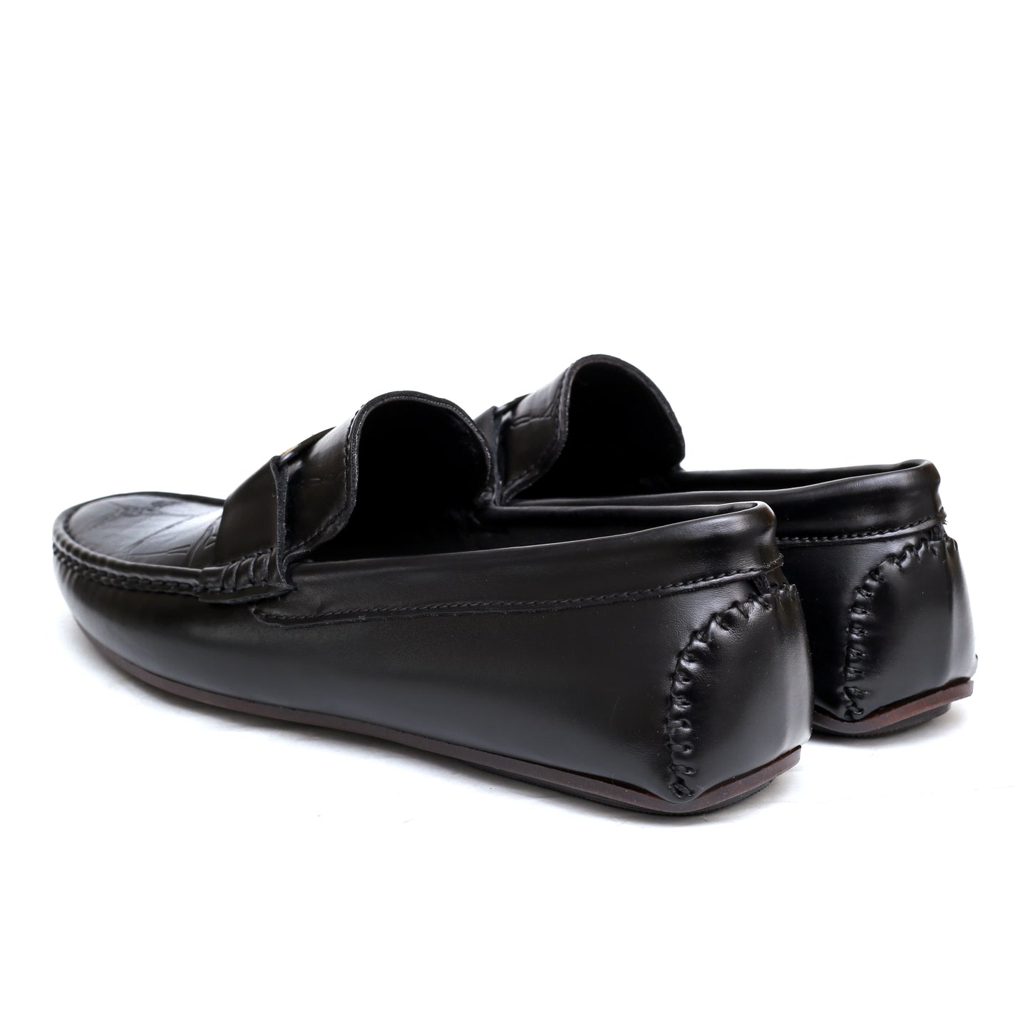 Black Crocodile Patent Loafer