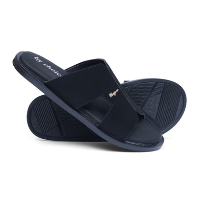 Men's Luxe Black Slippers