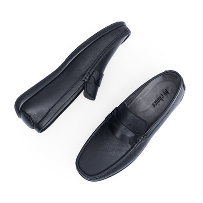 Black Medicated Premium Penny Strap Loafer
