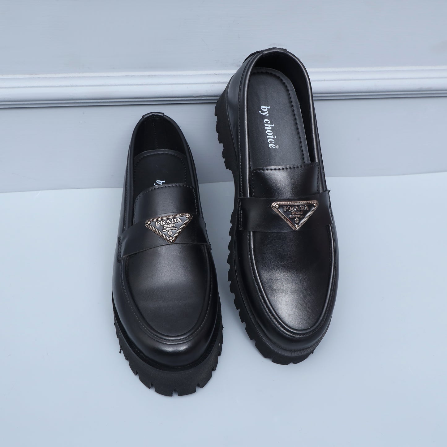 HIGH SOLE PRADA BUCKLE CHUNKY LOAFER