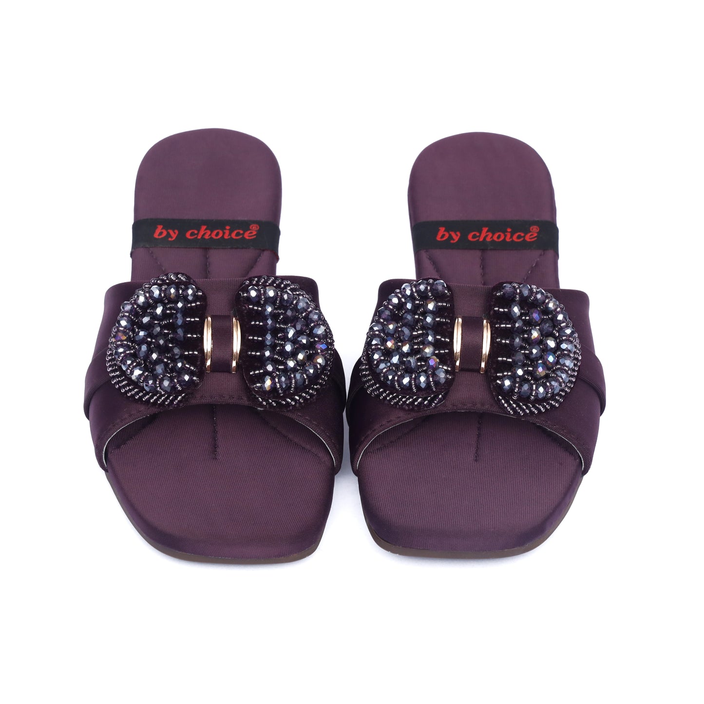 Shine Stone Fancy Purple Women Slippers