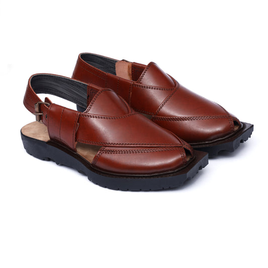 Brown Leather Narozi Chappal
