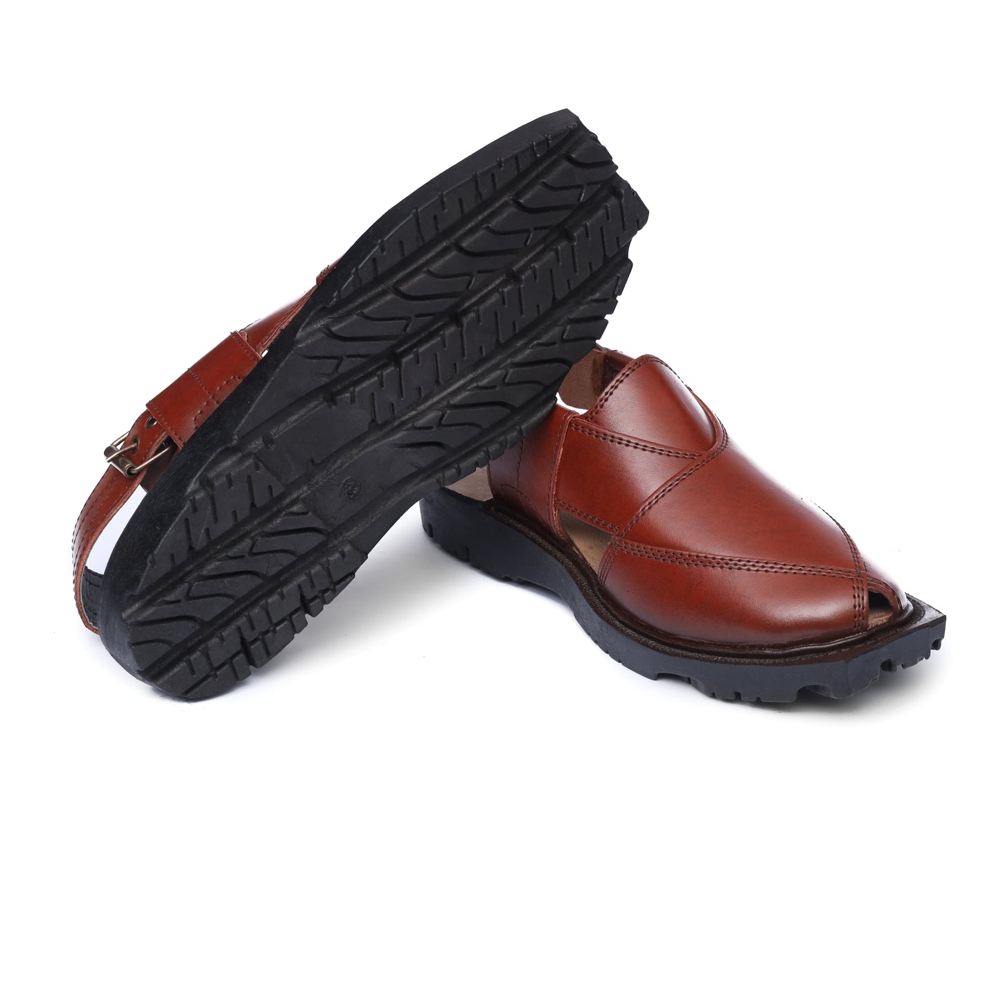 Brown Leather Narozi Chappal