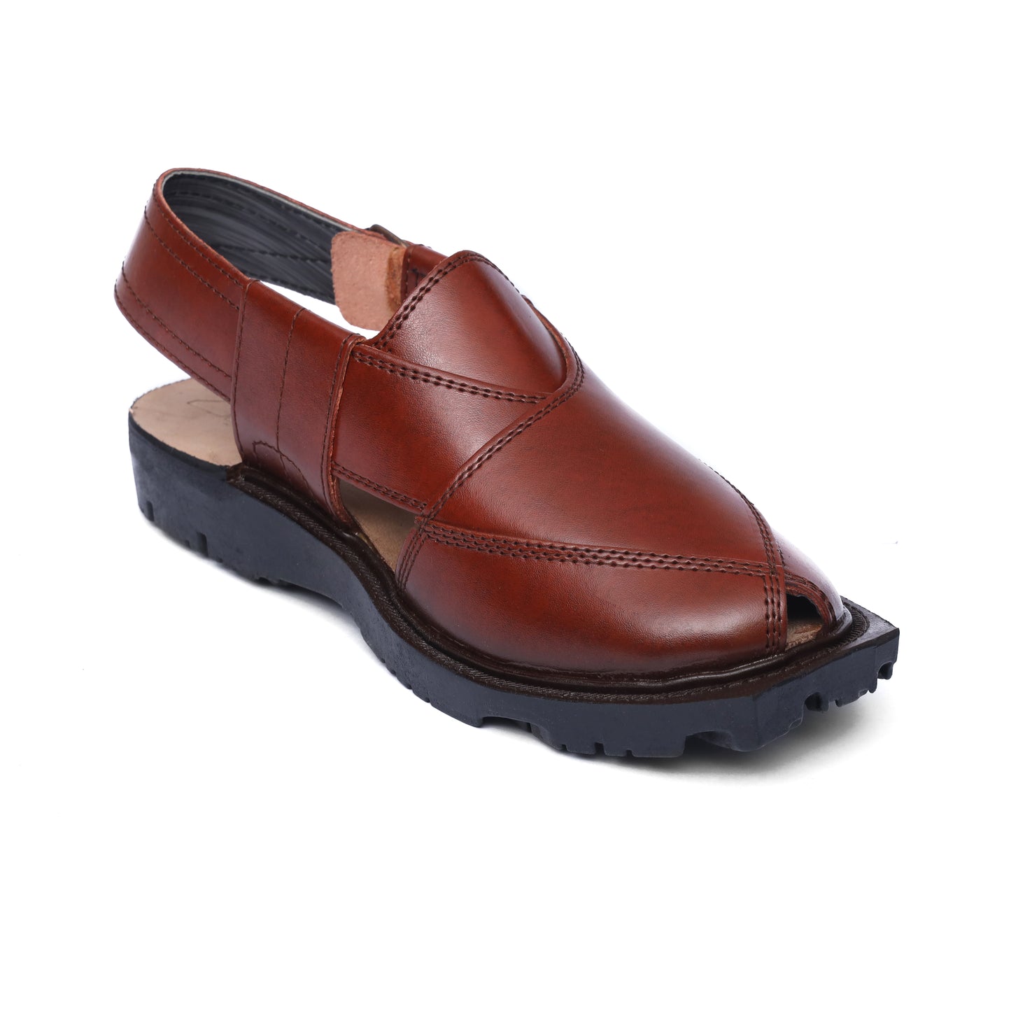 Brown Leather Narozi Chappal