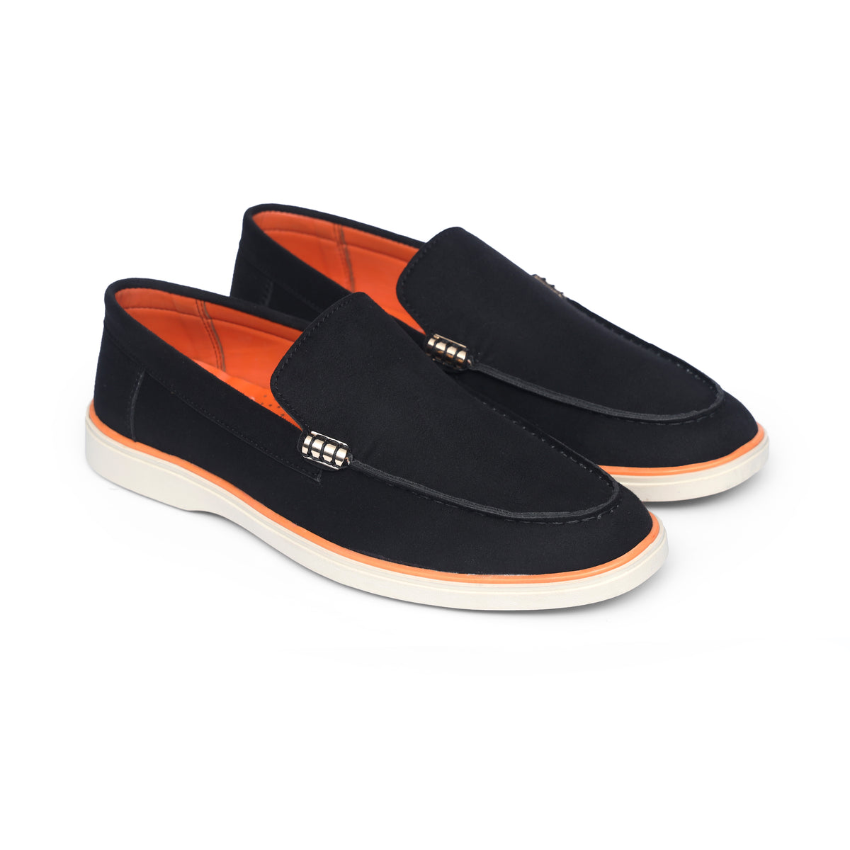 Black Suede Leather Loafers