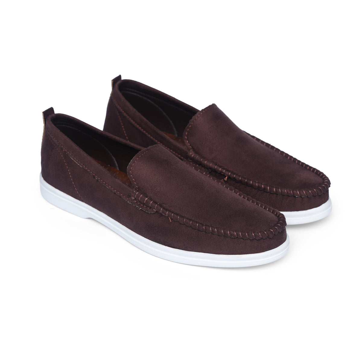 Brown Suede Loro Piana Loafers
