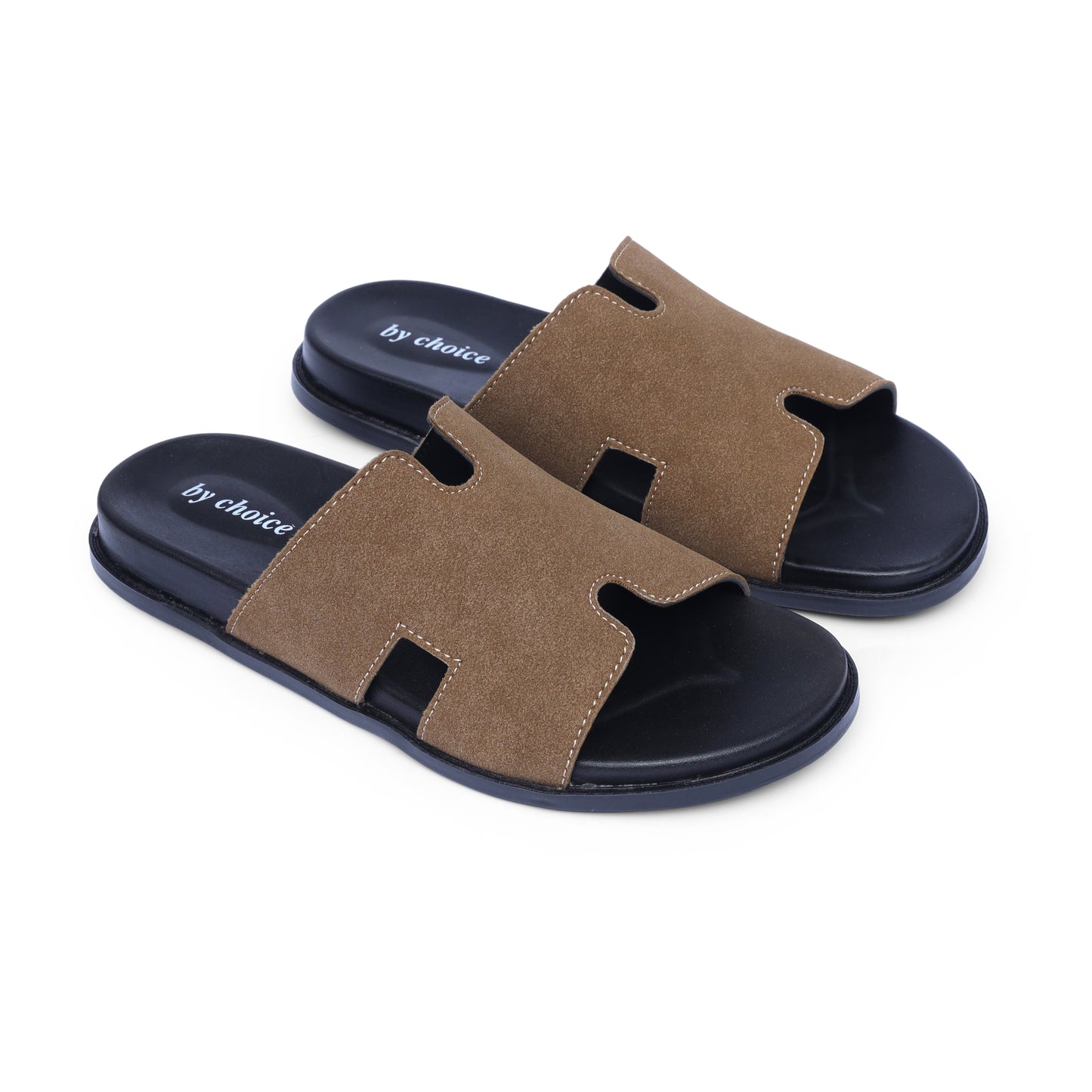 Men's Mustard Suede Medicated Slippers