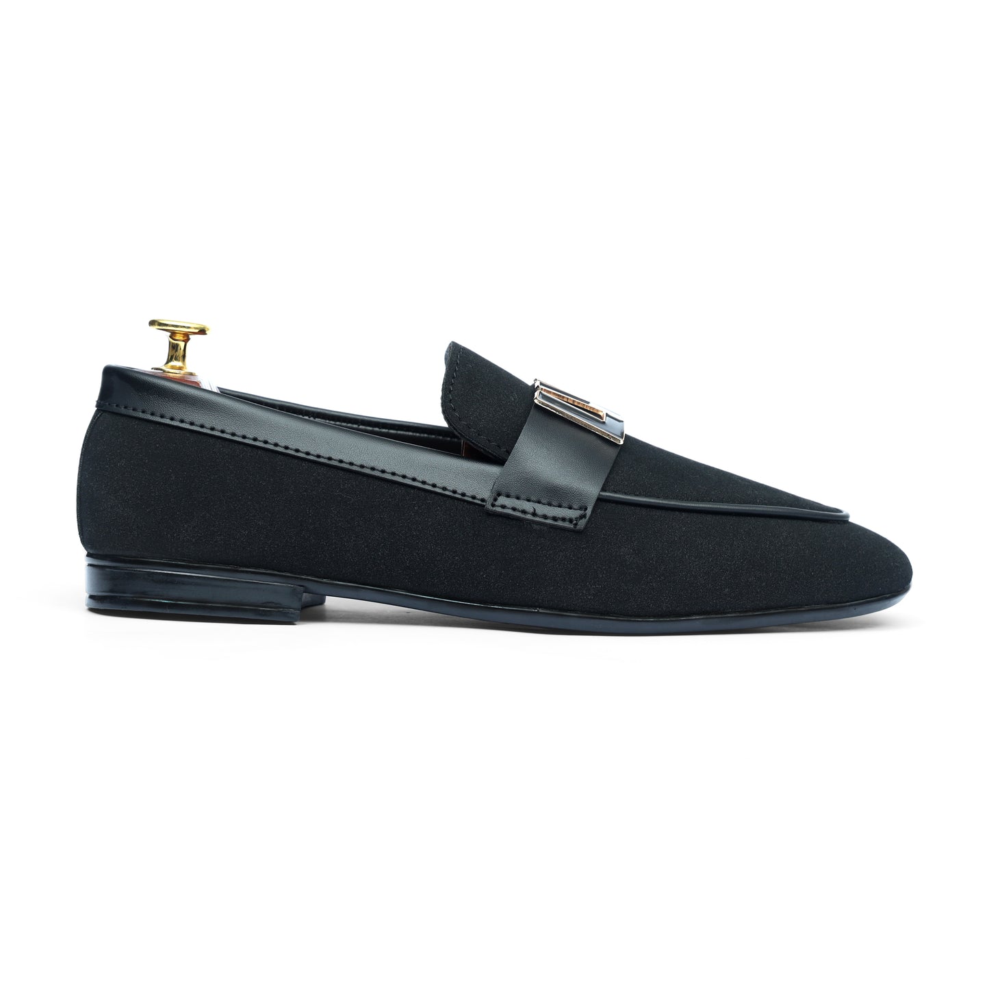 Black Suede LV Strap Formal