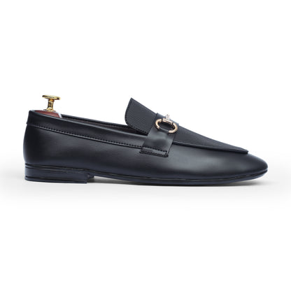Classic Black lining Textured Shoe