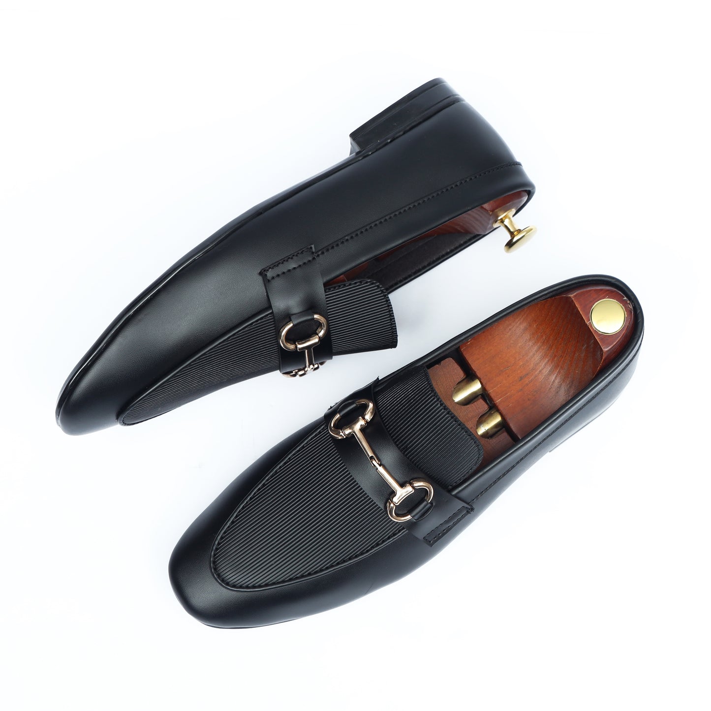 Classic Black lining Textured Shoe