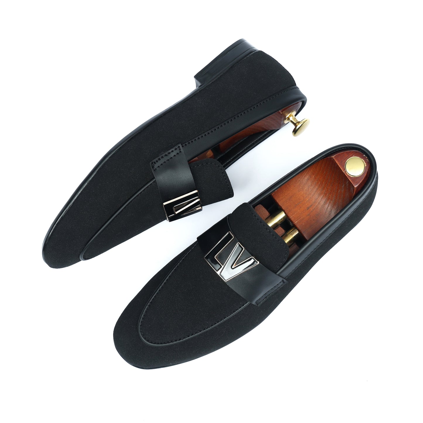 Black Suede LV Strap Formal