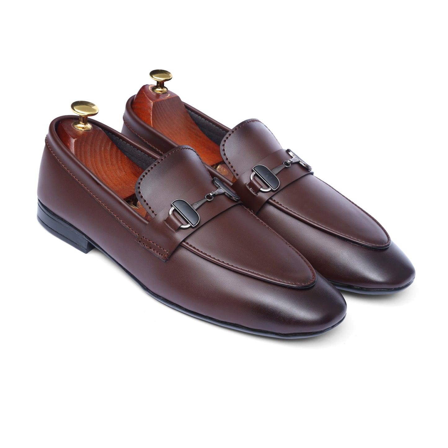 Classic Brown Shoe – Black Buckle