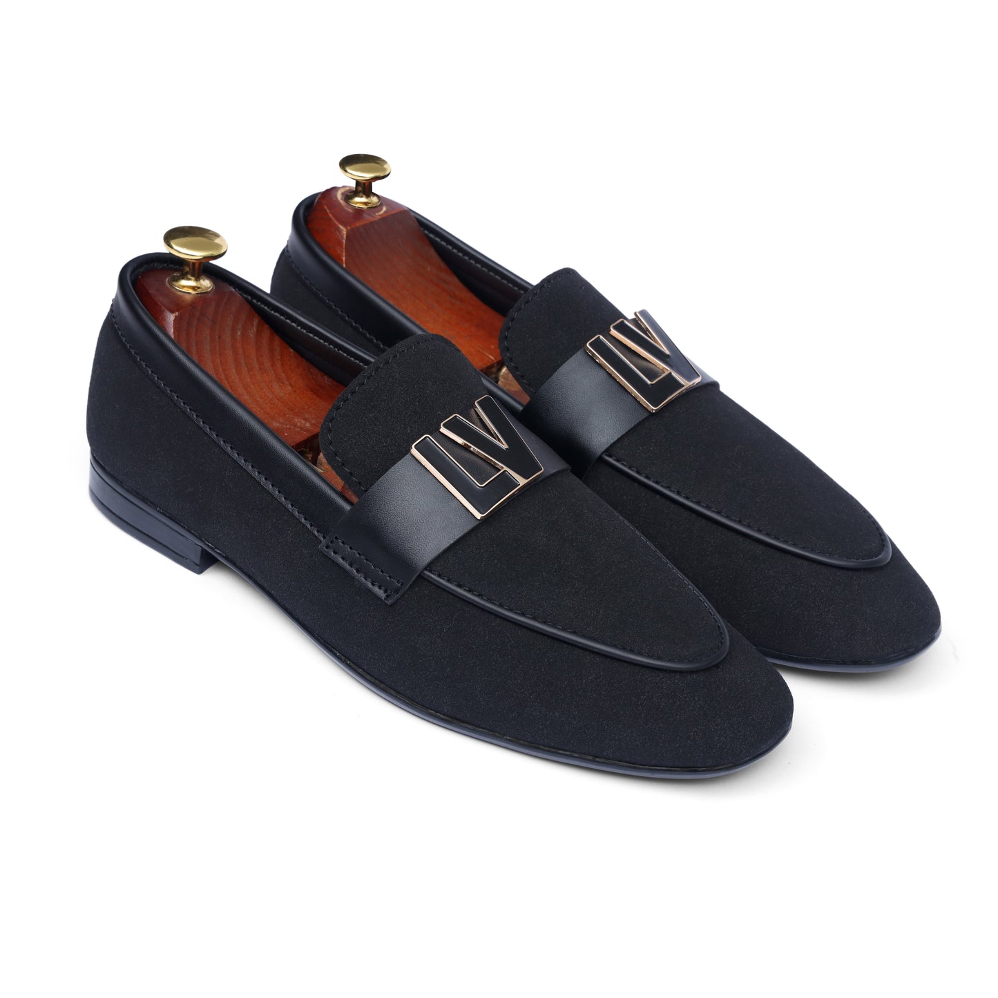 Black Suede LV Strap Formal