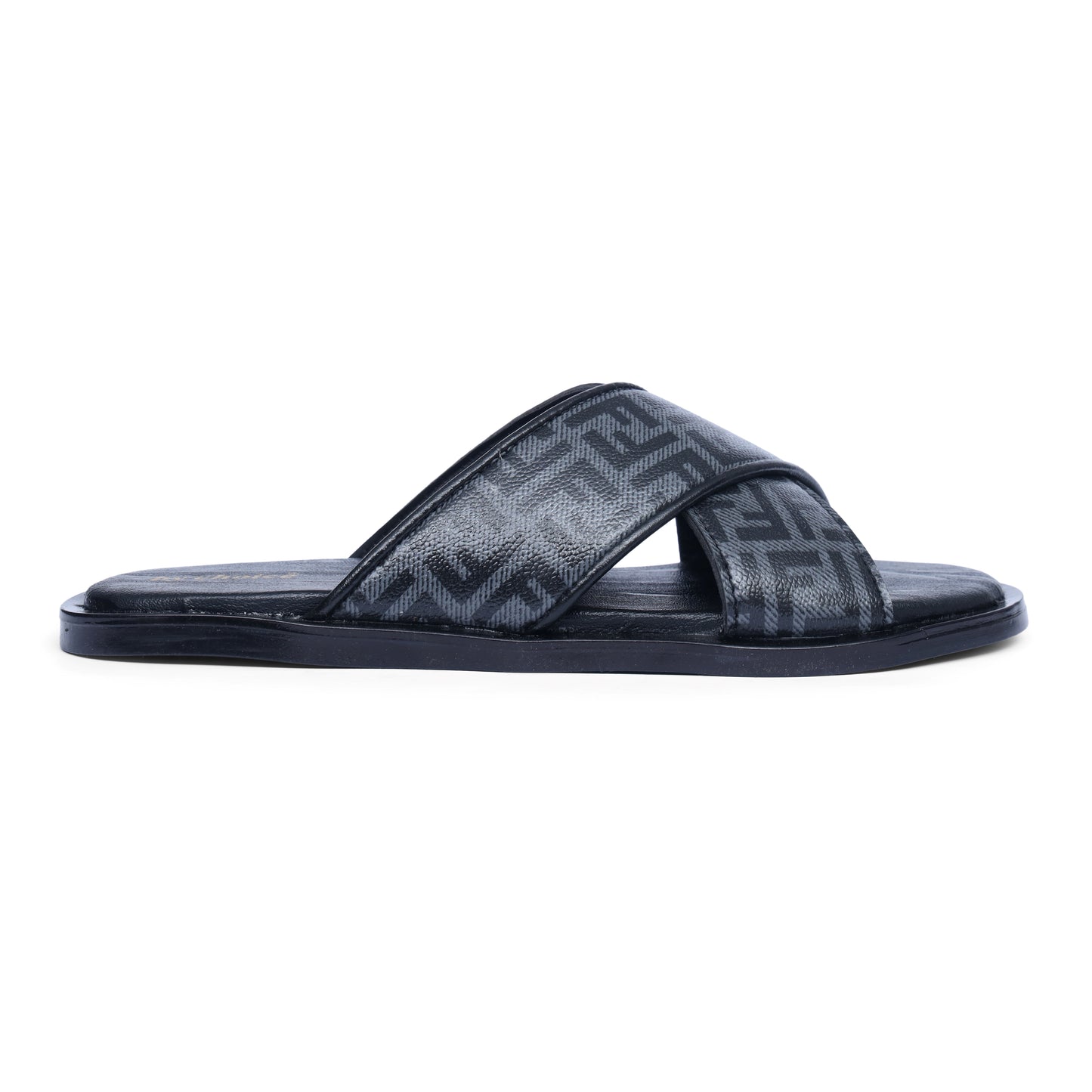 Men's Luxe Fendi Cross Strap Slippers
