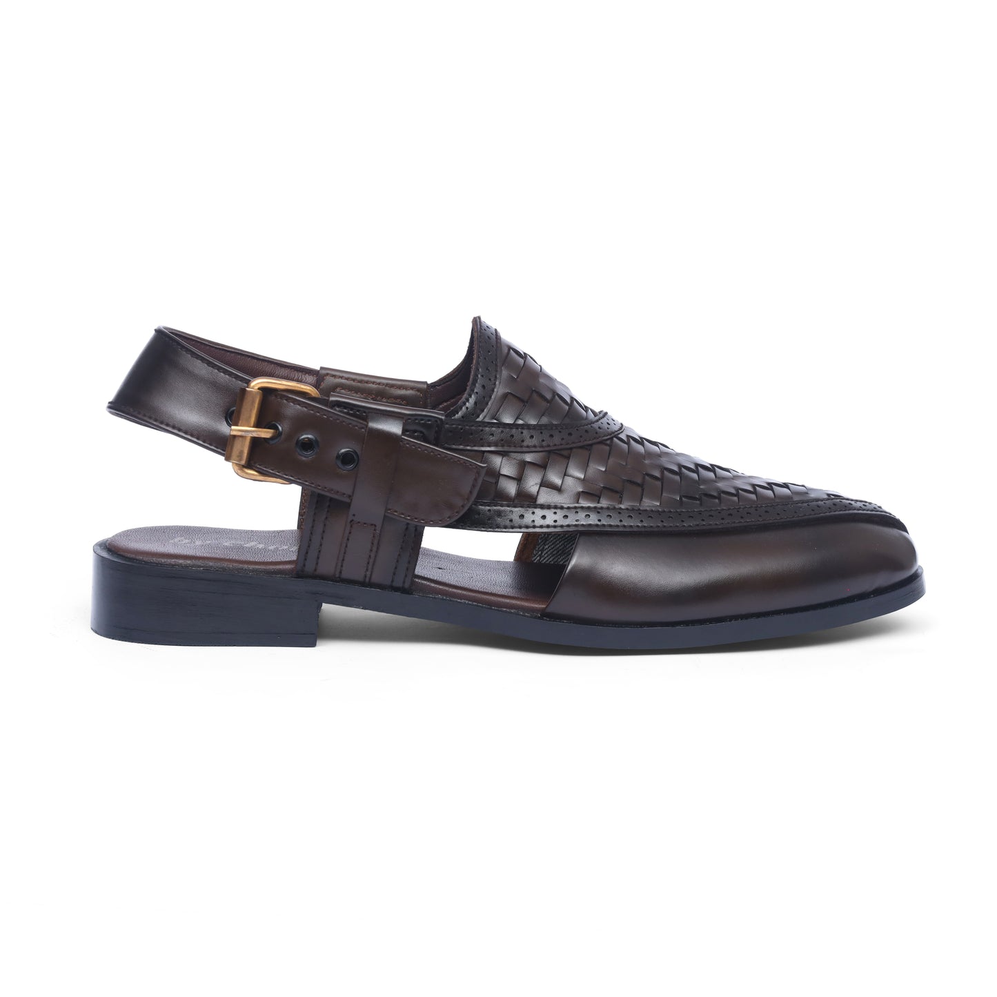 Brown Leather Woven Kheri