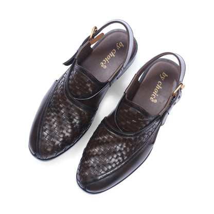 Brown Leather Woven Kheri