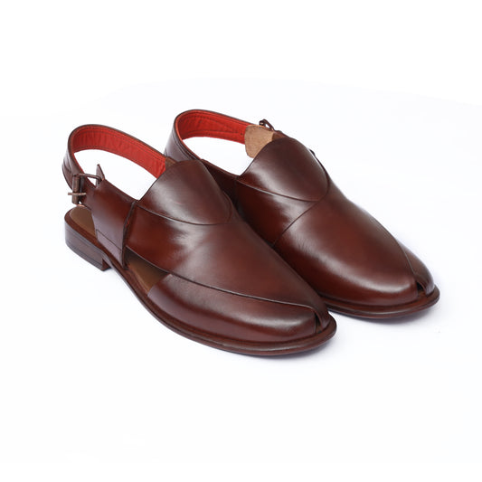 BROWN LEATHER FORMAL KHERI