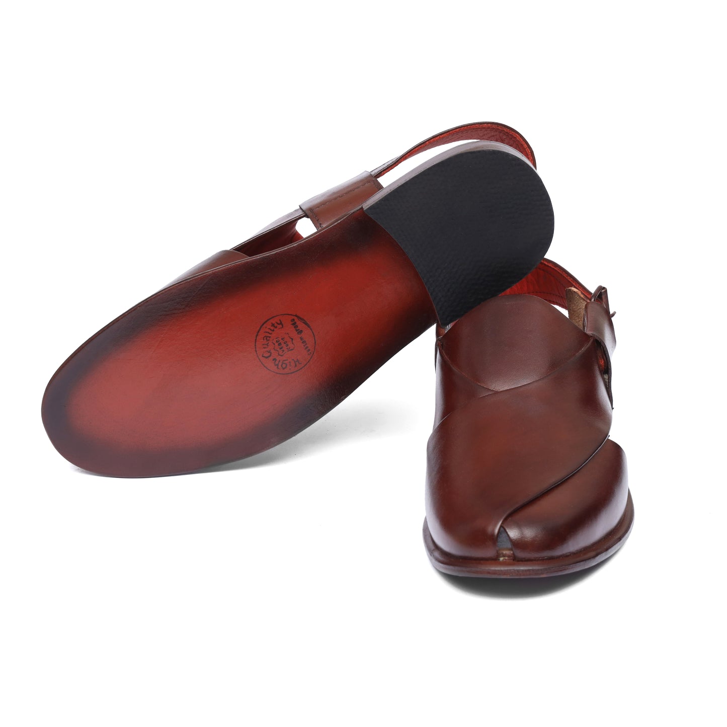 BROWN LEATHER FORMAL KHERI