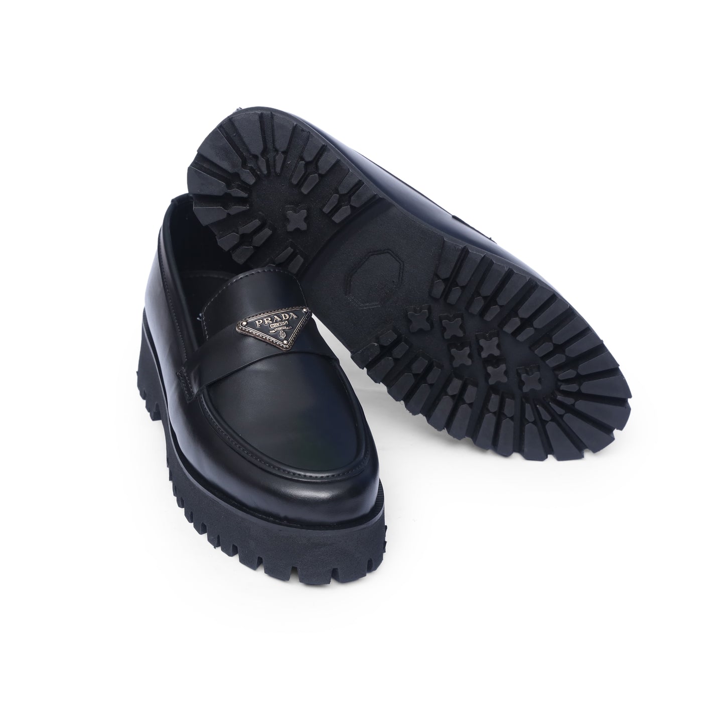 HIGH SOLE PRADA BUCKLE CHUNKY LOAFER