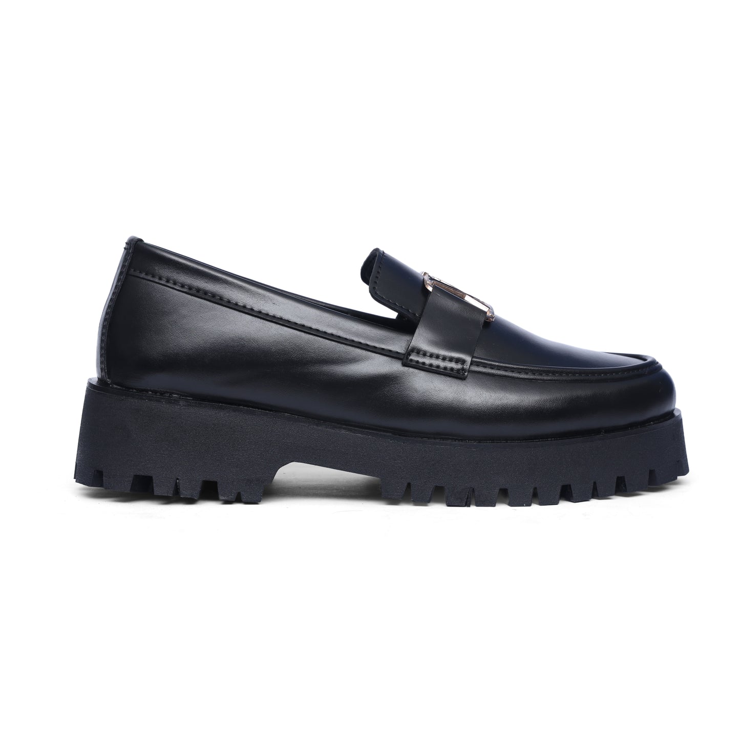 HIGH SOLE LV BUCKL CHUNKY LOAFER