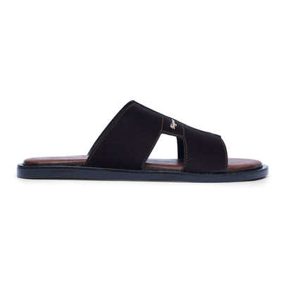 Men's Luxe Brown Slippers