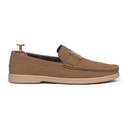 Tan Suede LV Chunky Loafer