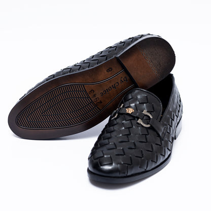 Black Executive Woven Shoes