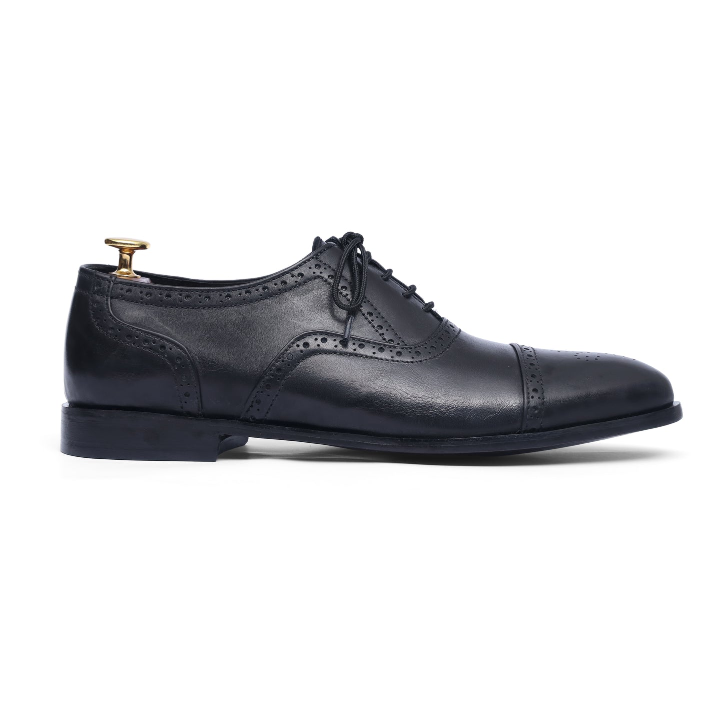 Black oxford Leather Lace up Shoe