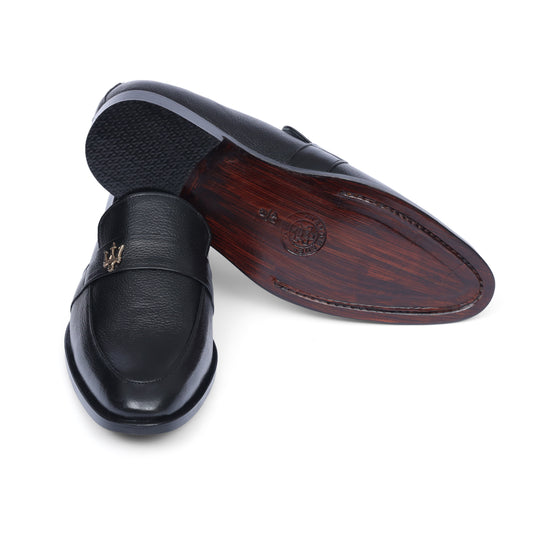 Black Mild Leather Formal Shoes