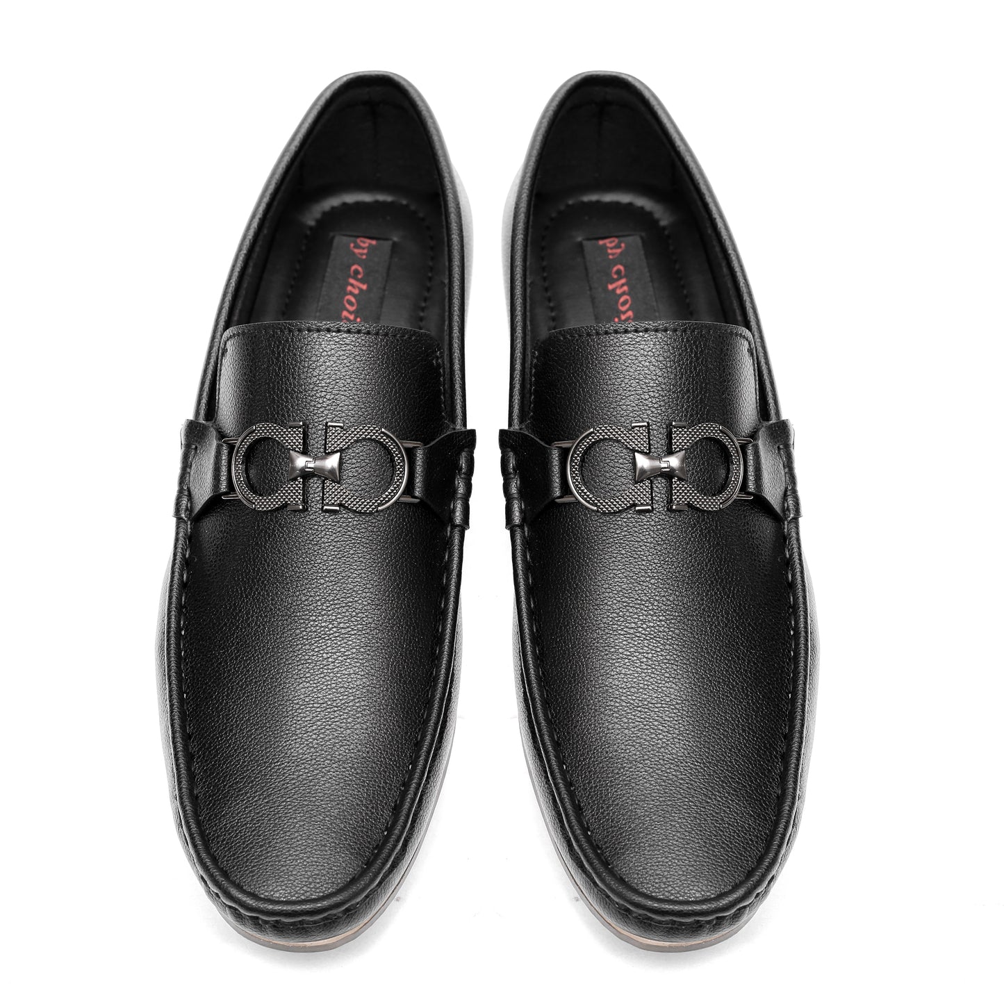 Black  Twin Buckle Loafer