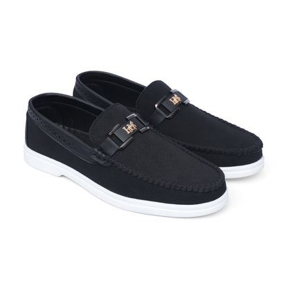 Black Suede loro Piana loafers
