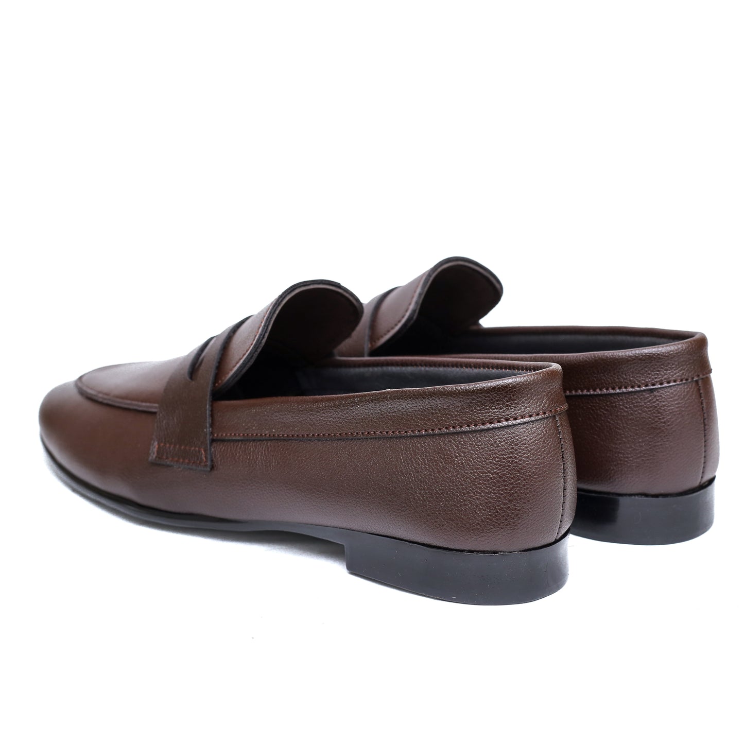 Brown Mat & Patent Strip  Shoe
